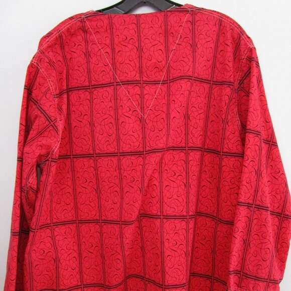 Mens 60s Pajama Set Pullover Shirt Elastic Pant Mid Century Tiki Rockabilly - Picture 15 of 16